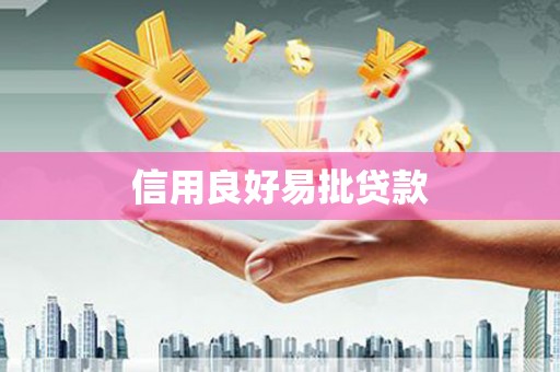 滁州信用良好易批贷款