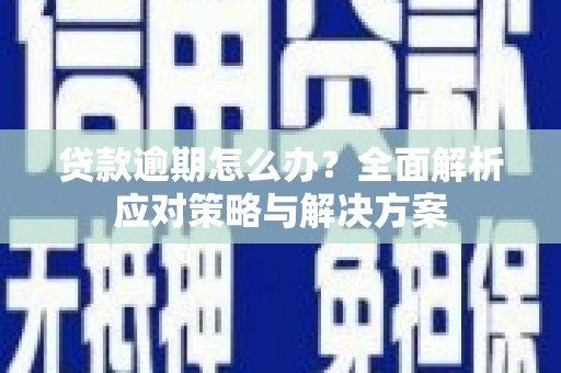 滁州贷款逾期怎么办？全面解析应对策略与解决方案