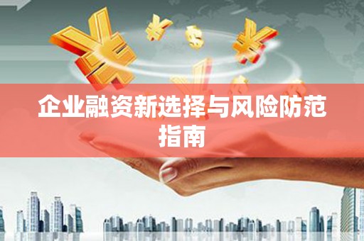 滁州企业融资新选择与风险防范指南