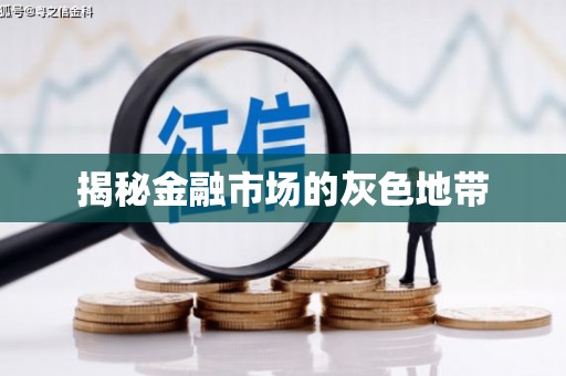 滁州揭秘金融市场的灰色地带
