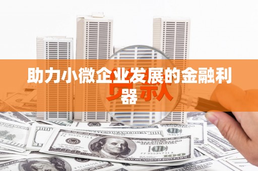 滁州助力小微企业发展的金融利器