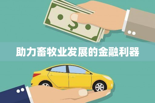 滁州助力畜牧业发展的金融利器