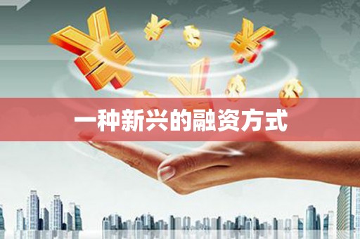 滁州一种新兴的融资方式
