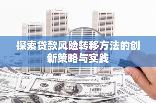 滁州探索贷款风险转移方法的创新策略与实践