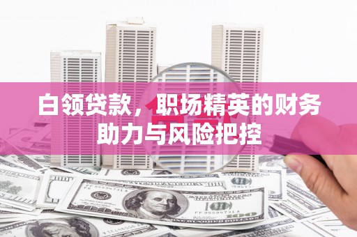 滁州白领贷款，职场精英的财务助力与风险把控