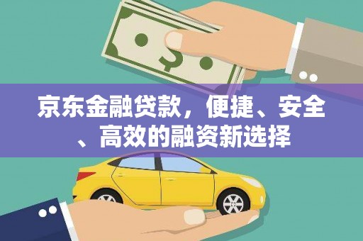 滁州京东金融贷款，便捷、安全、高效的融资新选择