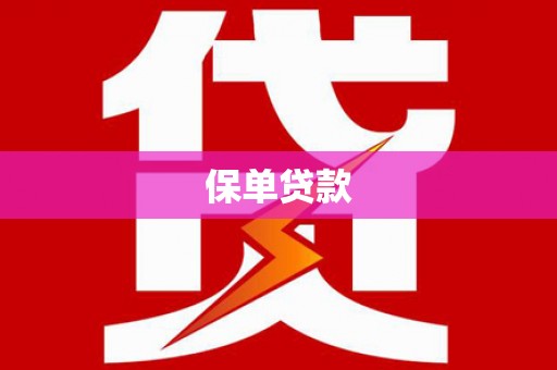 滁州保单贷款